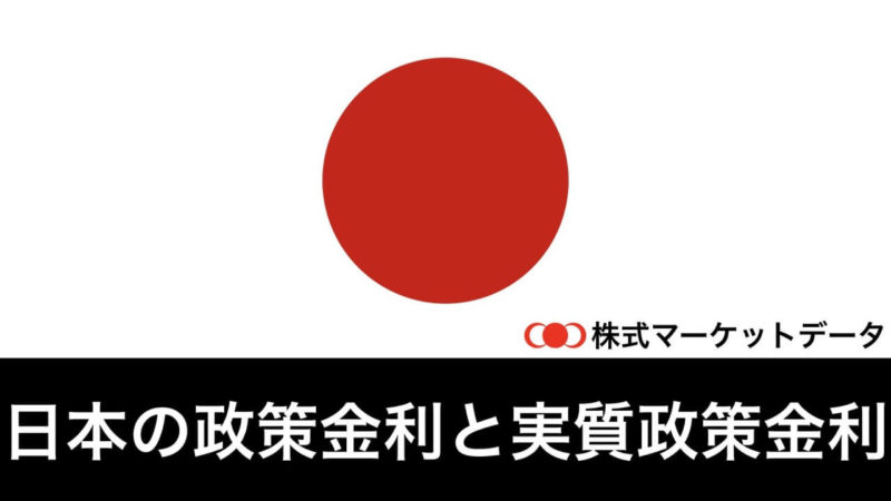 日本の政策金利と日本の実質政策金利