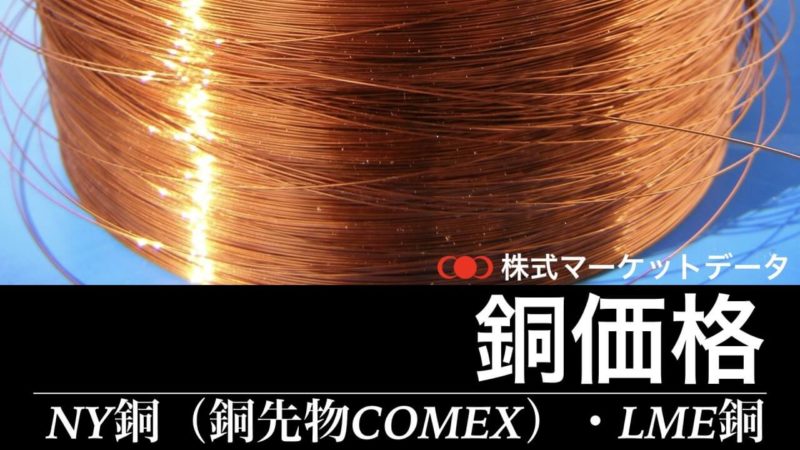 銅価格（ny銅・銅先物COMEXとLME銅）